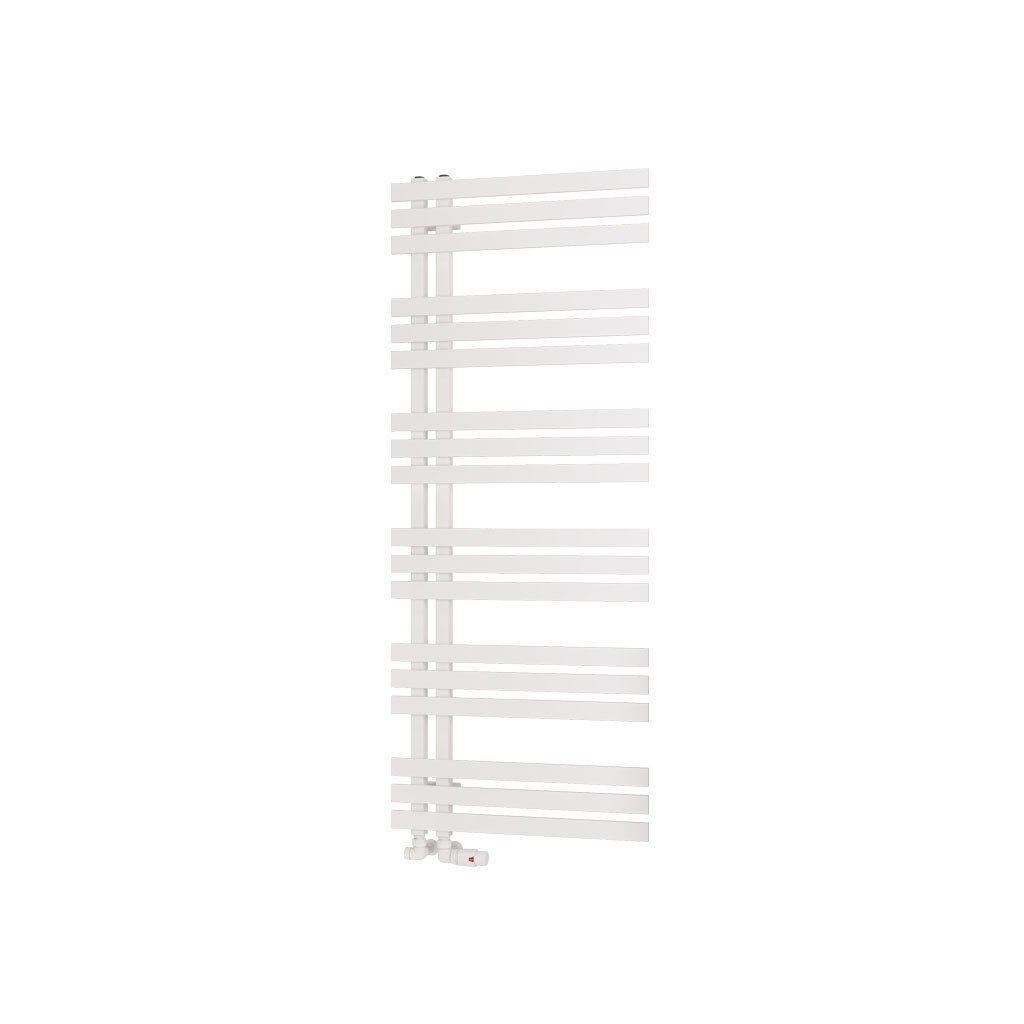 Eastbrook Hurley Straight Designer Heated Towel Rail – Matt White - 1500mm x 600mm