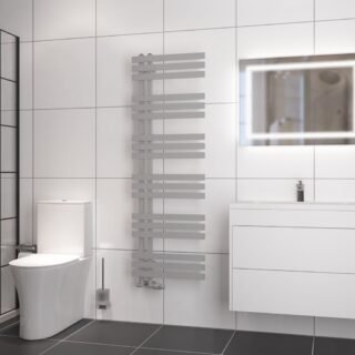 Eastbrook Hurley Straight Designer Heated Towel Rail - Matt Grey - Image 4