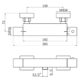 Eastbrook Square 1 Outlet Thermostatic Bar Shower Valve - Image 2