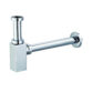 Eastbrook Square Bottle Trap And Extension Tube - Chrome