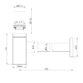 Eastbrook Square Bottle Trap And Extension Tube - Chrome - Image 2