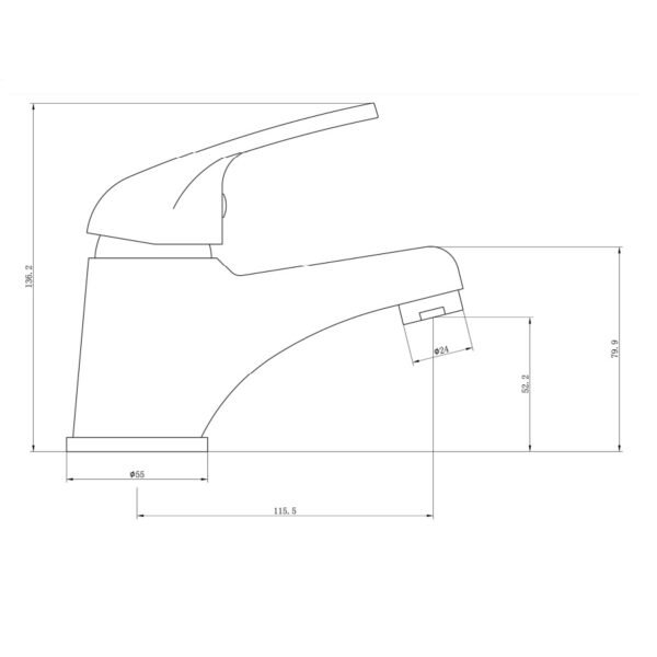 Eastbrook Biava Hi.Flow Bath Filler Tap - Chrome - Image 2