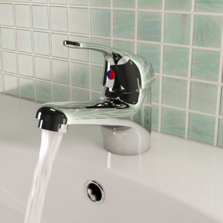 Eastbrook Isbourne Mono Basin Mixer Tap With Waste - Chrome - Image 3