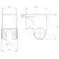 Eastbrook Luxury Wall Bracket - Chrome - Image 2