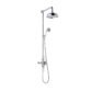 Eastbrook Traditional Thermostatic Exposed Shower Kit - Chrome/White