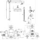 Eastbrook Traditional Thermostatic Exposed Shower Kit - Chrome/White - Image 2
