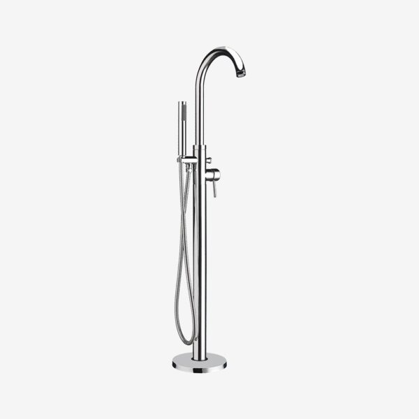 Eastbrook Floorstanding Manual Mono Bath Shower Mixer Tap - Chrome