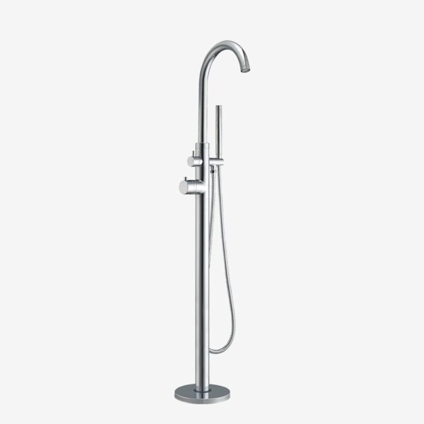 Eastbrook Floorstanding Thermostatic Mono Bath Shower Mixer Tap - Chrome