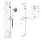 Eastbrook Slide Riser Kit With Multiple Function Shower Handset, Hose And Outlet Elbow - Chrome - Image 2