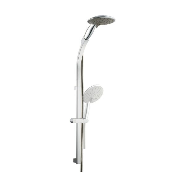 Eastbrook Dual Slide Riser Kit With Multiple Function Shower Handset, Hose - Chrome