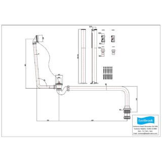 Eastbrook Roll Top Bath Waste Pack - Image 2