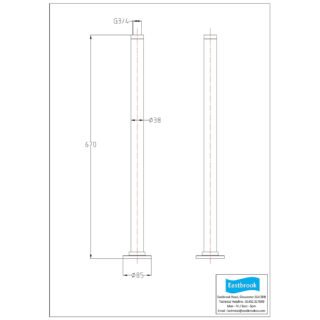 Eastbrook Stand Pipes For Concealing Water Supply Pipes - Image 2