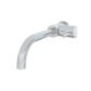 Eastbrook Meriden Wall Mounted Single Side Lever Basin Mixer Tap With Curved Spout