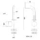 Eastbrook Meriden Wall Mounted Single Side Lever Basin Mixer Tap With Curved Spout - Image 3