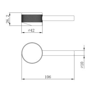 Eastbrook Meriden Half Knurling Tap Handle For Basin Mixer Taps - Image 2