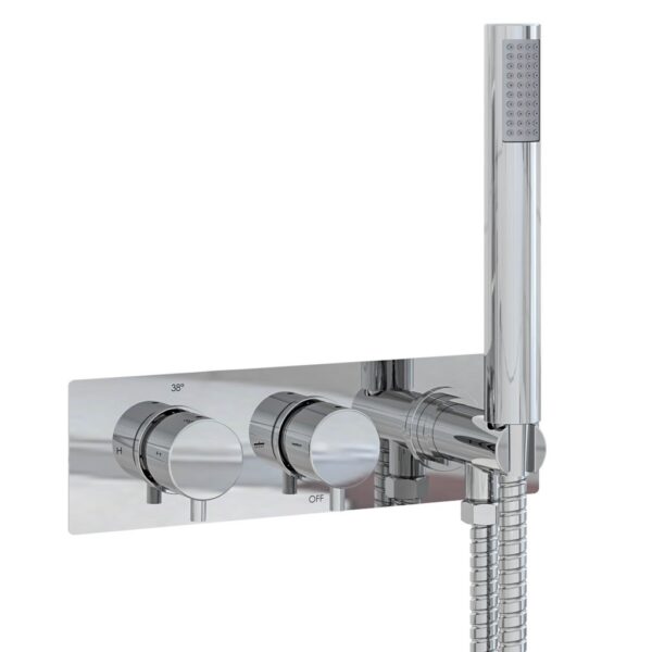 Eastbrook Meriden 2 Outlet Landscape Thermostatic Concealed Shower Valve With Handset And Hose