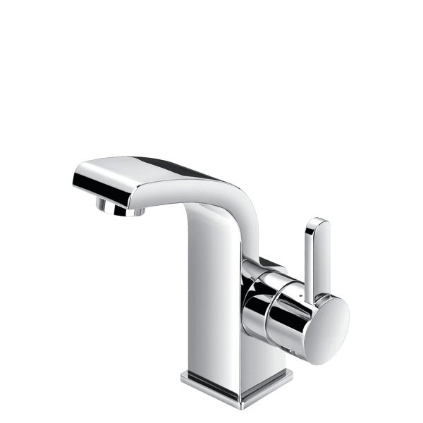 Flova Essence Basin Mixer Tap With Clicker Waste Set - Diamond Chrome