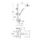 Flova Essence Thermostatic Exposed Shower Column With Hand Shower Set And Diverter Bath Spout - Diamond Chrome - Image 2
