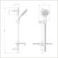 Bristan Evo Shelf Shower Rail Kit Multi Function Shower Handset - Chrome - Image 2