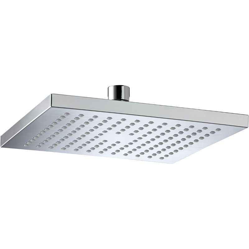 Bristan Square Fixed Shower Head - 200mm Wide - Chrome