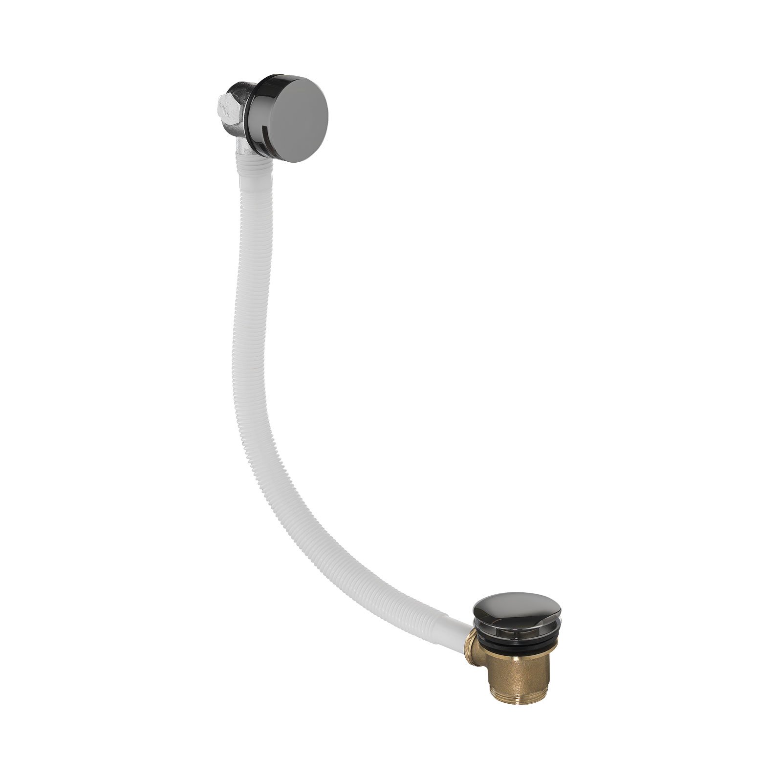 Flova Overflow Bath Filler With Clicker Waste - Gun Metal