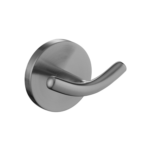 Flova Coco Round Toilet Double Robe Hook - Gun Metal