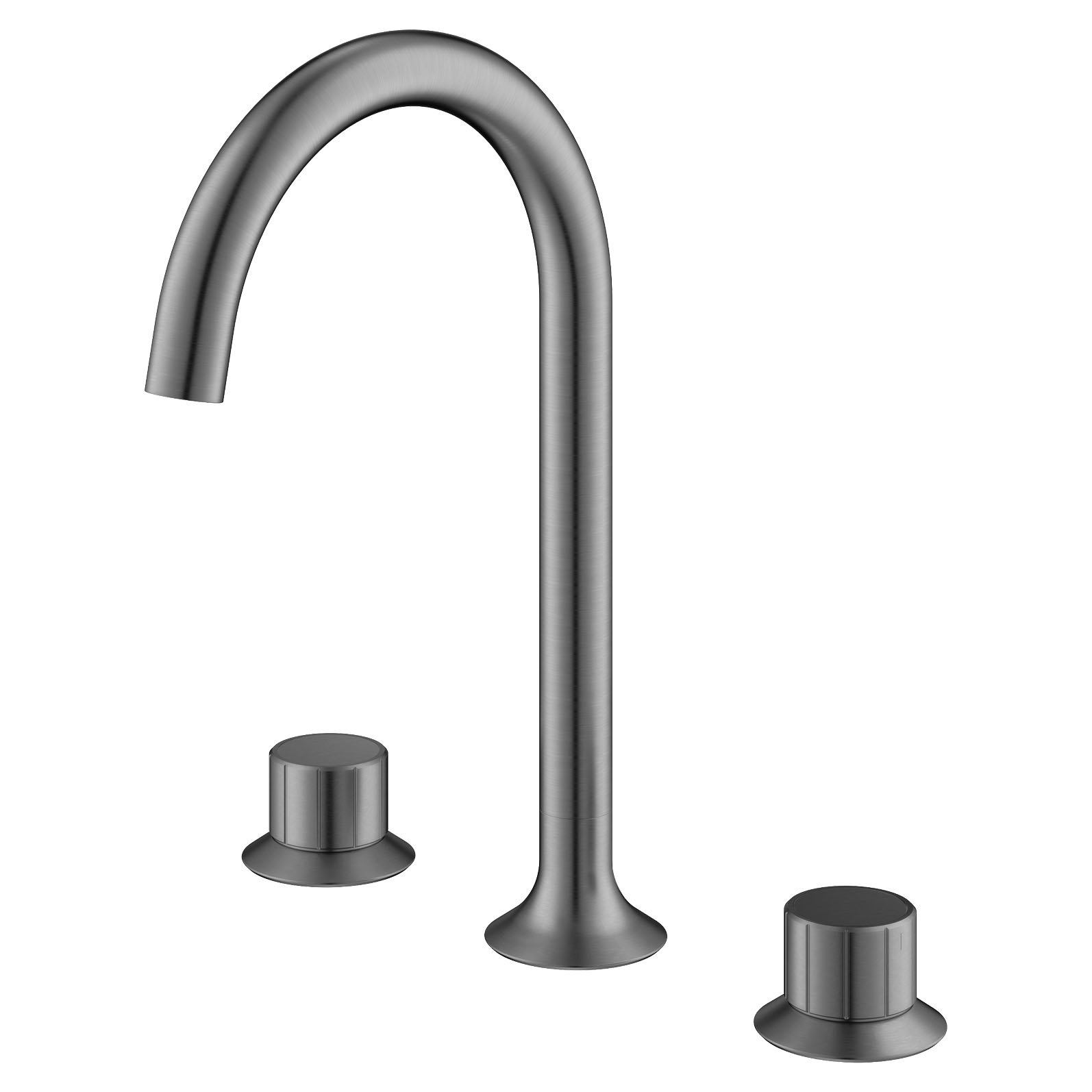 Flova Moonlight 3-Hole Basin Mixer Tap - Gun Metal