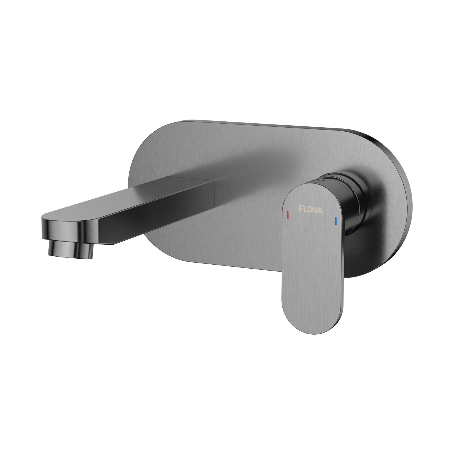 Flova Smart 2-Hole Concealed Basin Mixer Tap Finishing Set - Gun Metal