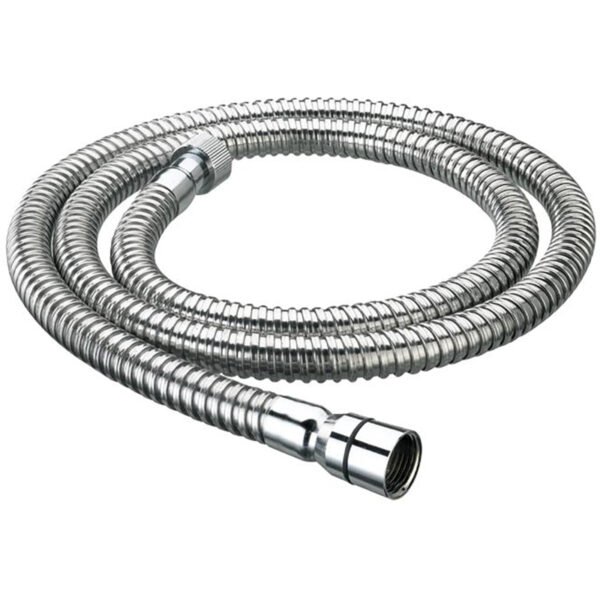 Bristan Cone To Nut Std Bore Shower Hose - 1250mm Long - Chrome