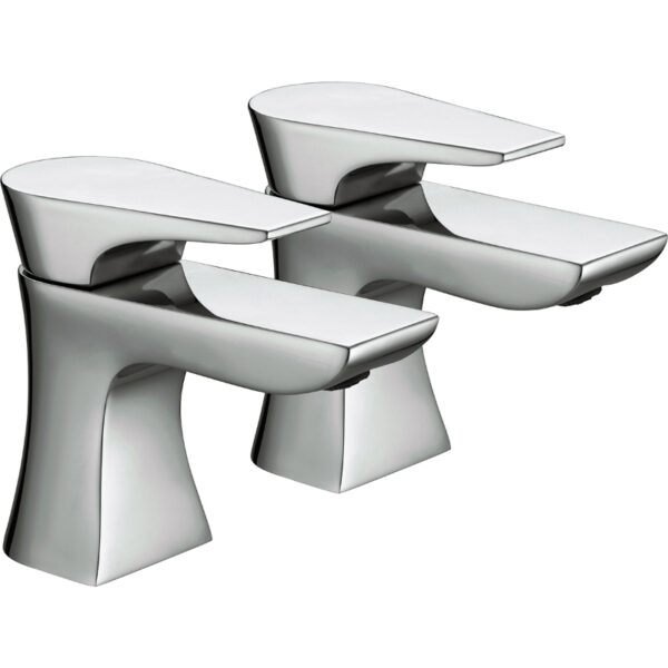 Bristan Hourglass Bath Pillar Taps - Chrome