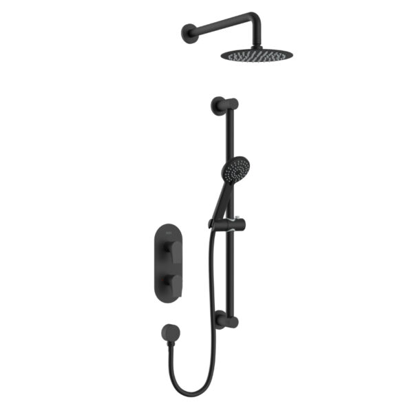 Bristan Hourglass Concealed Dual Control Shower Pack - Black