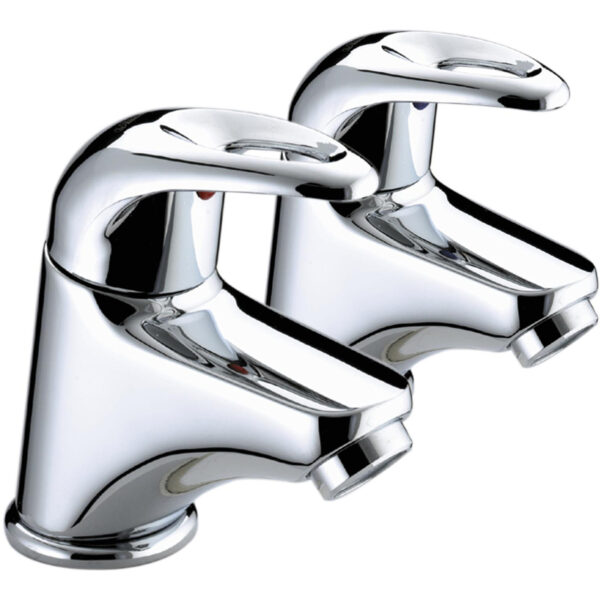 Bristan Java Basin Pillar Taps - Chrome