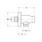 Flova Shower Wall Outlet Elbow With Handset Holder - Image 2