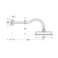 Flova Liberty Wall Mounted Shower Arm - Image 2