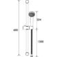 Bristan Single-Function Slide Bar Shower Kit - Chrome - Image 2