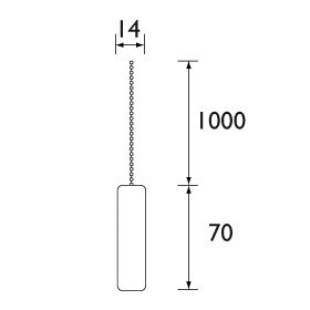 Bristan Qube Light Pull - Chrome - Image 2