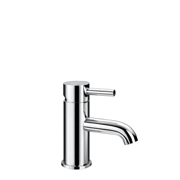 Flova Levo Basin Mixer Tap With Clicker Waste Set - Diamond Chrome