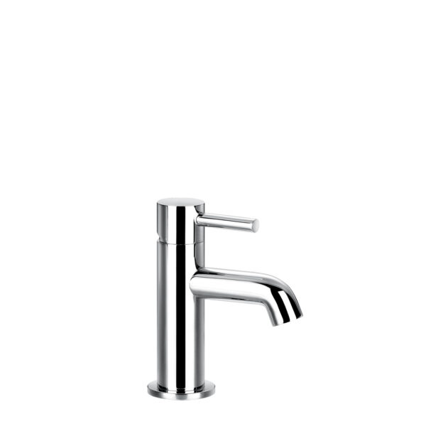 Flova Levo Cloakroom Basin Mixer Tap With Clicker Waste Set - Diamond Chrome