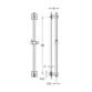 Flova Slide Rail With Integral Wall Outlet, Square Plate - Image 2