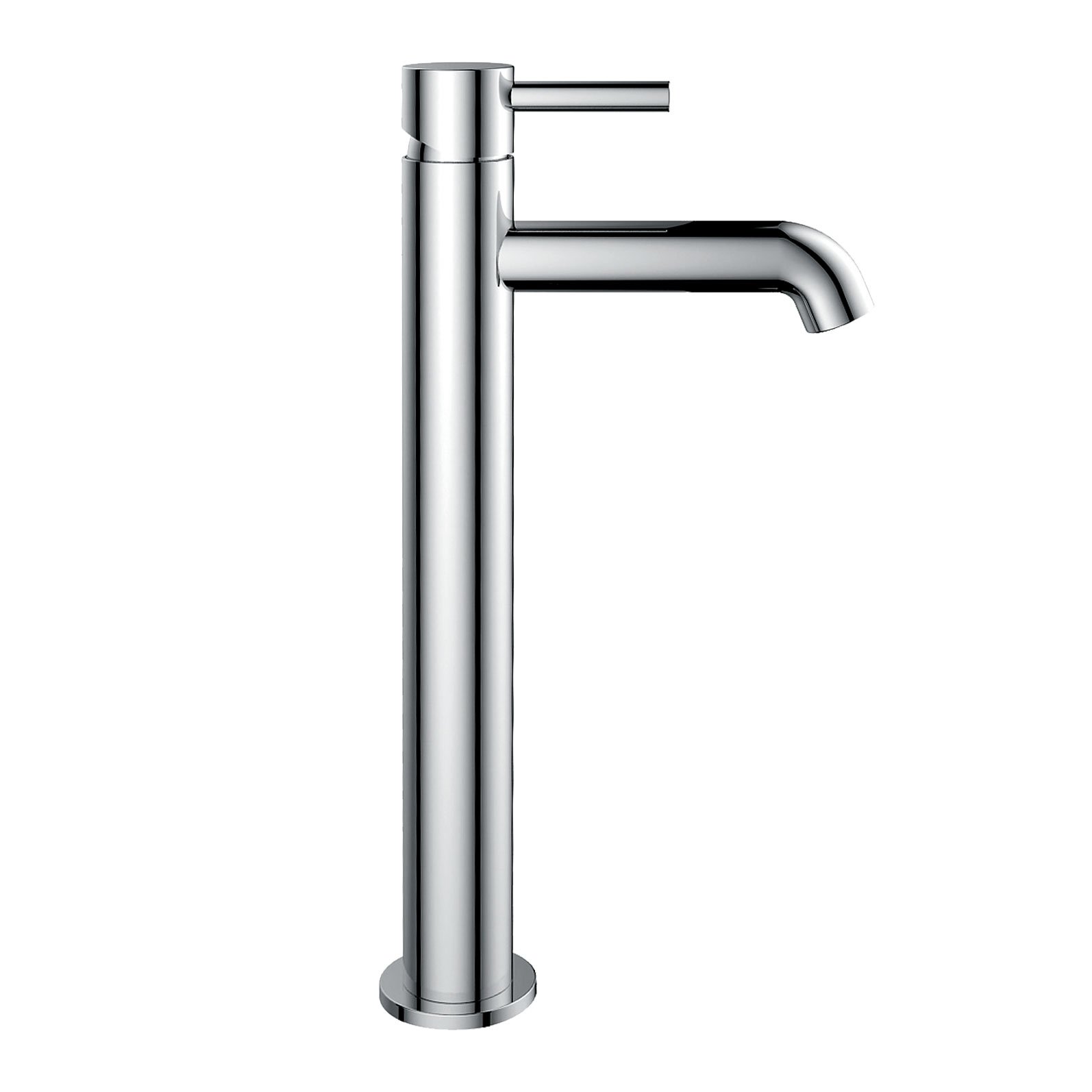 Flova Levo Slimline Tall Basin Mixer Tap - Diamond Chrome