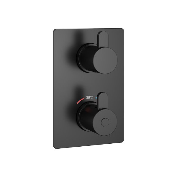 Flova Essence Square Smartbox Finishing kit - Matt Black