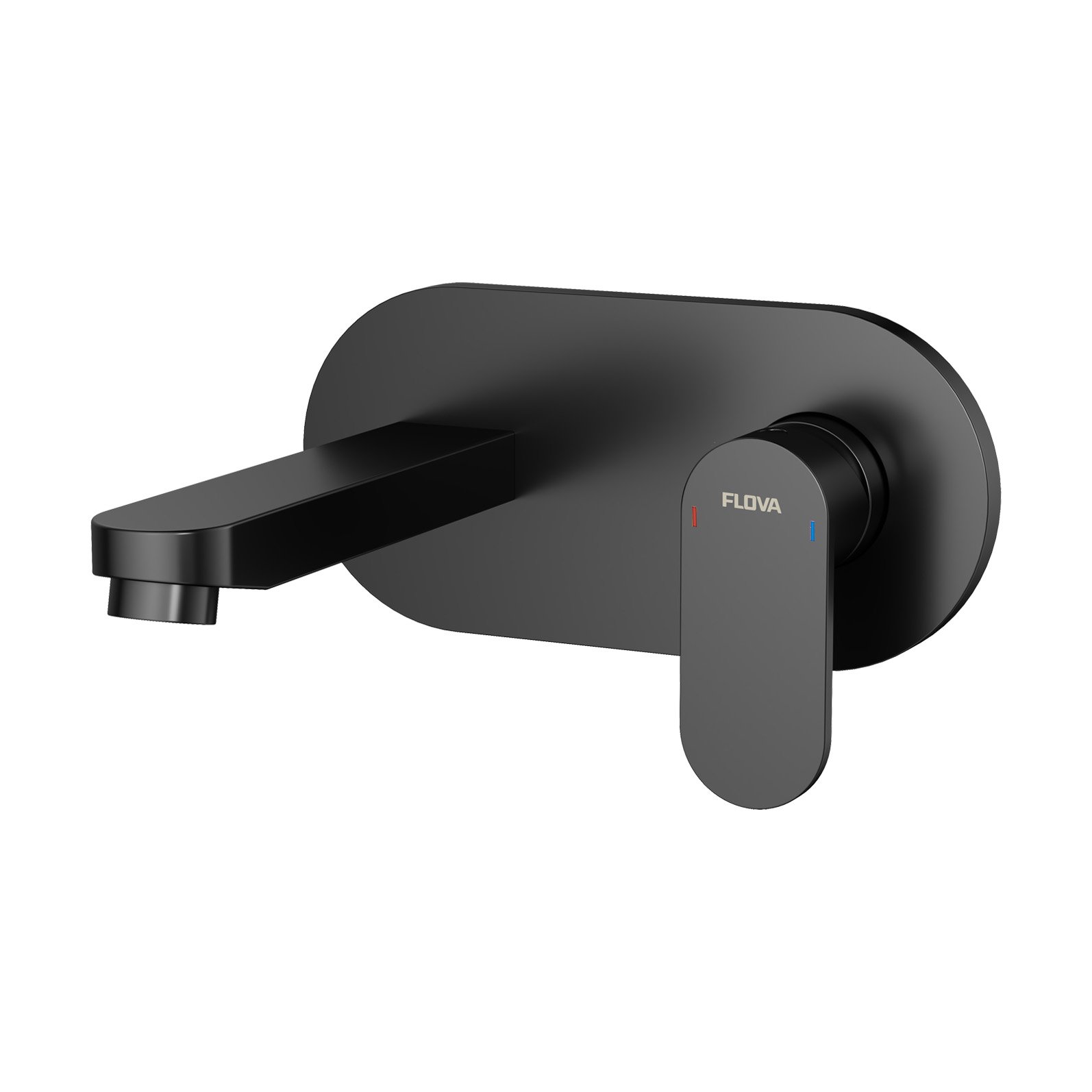 Flova Smart 2-Hole Concealed Basin Mixer Tap Finishing Set - Matt Black
