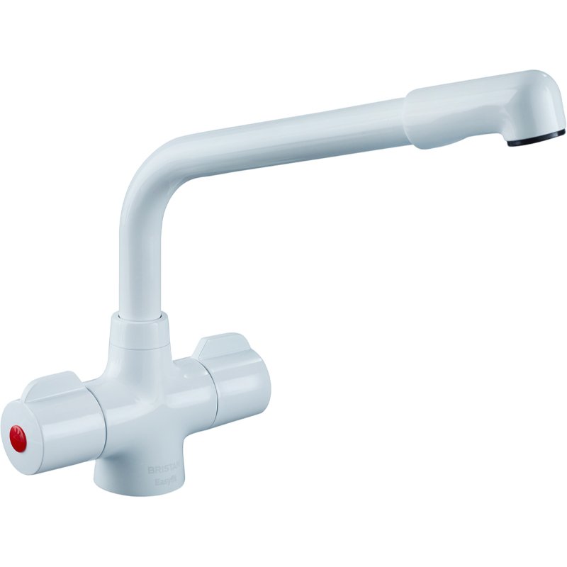 Bristan Manhattan Easyfit Mono Sink Mixer Tap - White