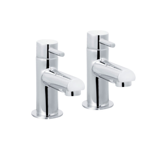 Bristan Mios 3/4 Inch Bath Pillar Taps - Chrome