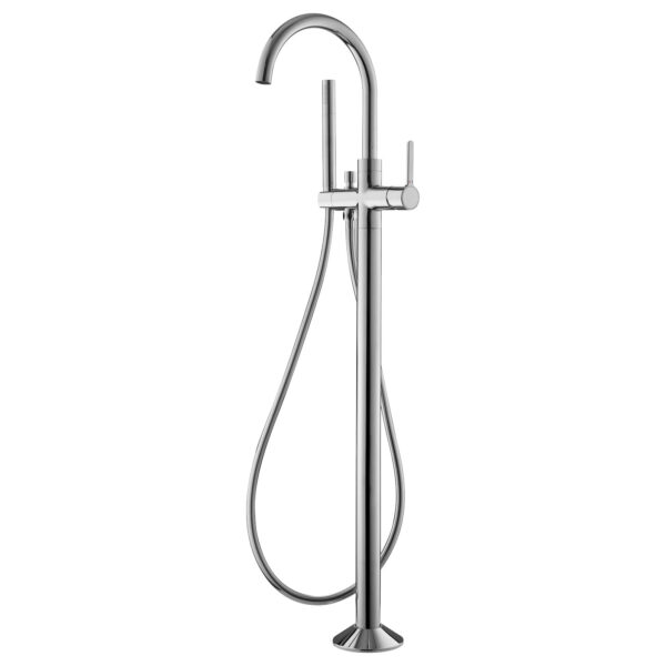 Flova Moonlight Floor Standing Bath Shower Mixer Tap With Shower Set