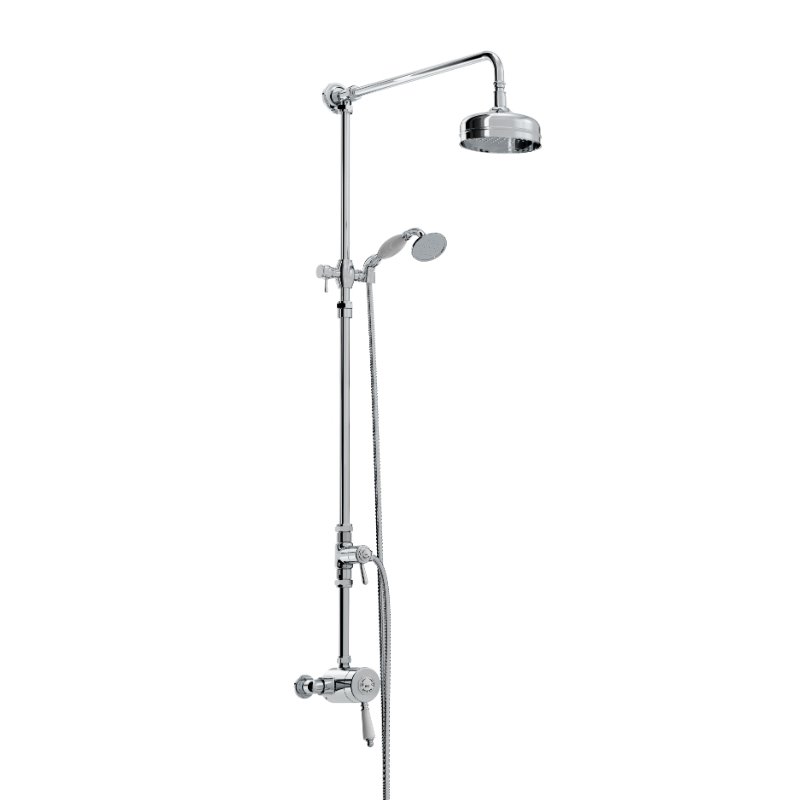Bristan 1901 Exposed Sequential Shower Valve With Rigid Riser Kit - Chrome