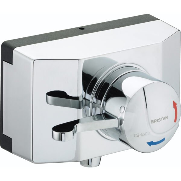 Bristan Opac Exposed Shower Valve With Lever Handle And Shroud - Chrome