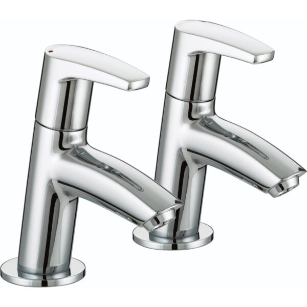 Bristan Orta Basin Pillar Taps - Chrome