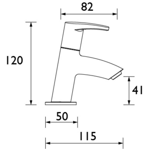 Bristan Orta Basin Pillar Taps - Chrome - Image 2