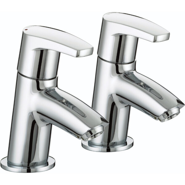 Bristan Orta Bath Pillar Taps - Chrome